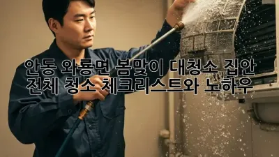 안동 와룡면 봄맞이 대청소: 집안 전체 청소 체크리스트와 노하우