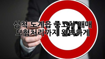 삼척 도계읍 중고차 매매, 보험처리까지 완벽하게!